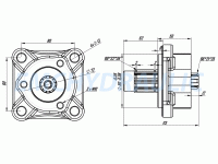 Pto Dişli Pompa Adaptörü 4x3 Type 2