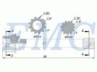Pto İveco 2870 Kardan Mili 205 mm