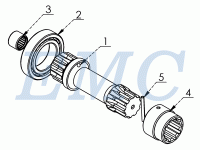 Pto Iveco 2895 Cardan Shaft 140 mm