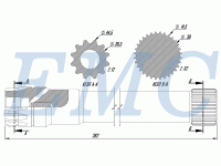 Pto Volvo R 1700 Kardan Mili 282 mm