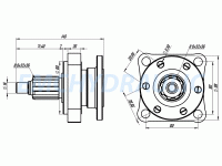 Pto ZF Adaptörü 4x6