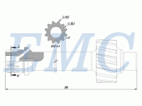 ZF 9 S 109 R (13,53) Kardan Mili 288 mm
