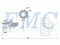 ZF 9 S 109 RT (12,92) Kardan Mili 288 mm